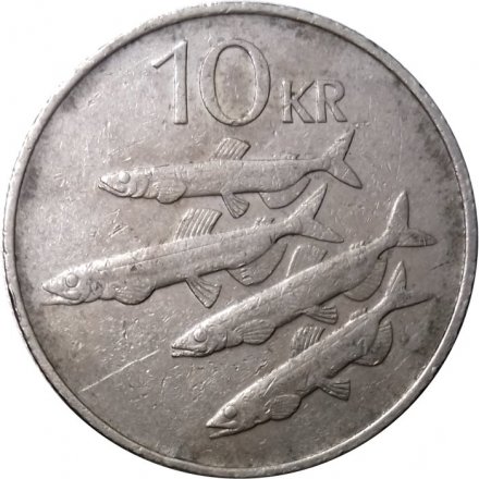 Исландия 10 крон 1987 год - Мойва