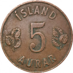 Исландия 5 эйре 1960 год