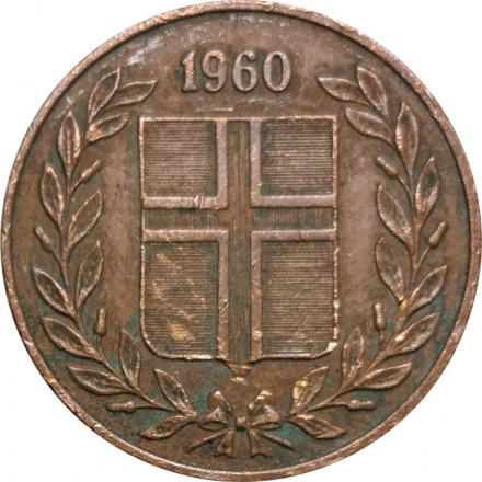 Исландия 5 эйре 1960 год
