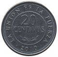 Боливия 20 сентаво 2010 год