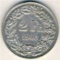 Швейцария 2 франка 1940 год