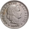 Швейцария 20 раппенов 1938 год