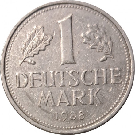 ФРГ 1 марка 1988 год (J)
