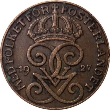 Швеция 1 эре 1927 год