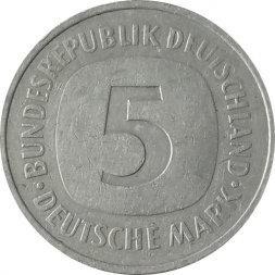 ФРГ 5 марок 1976 год (J)