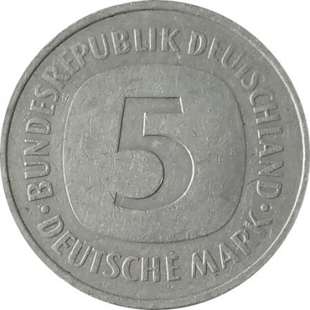 ФРГ 5 марок 1976 год (J)