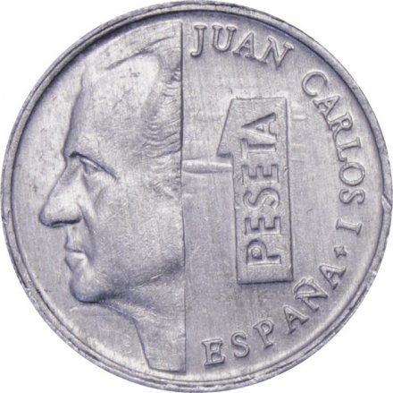Испания 1 песета 2000 год 