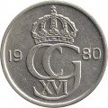Швеция 50 эре 1980 год - Король Карл XVI Густав