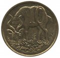 Эфиопия 10 сантимов 1977 год (не магнетик)