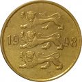 Эстония 10 сентов 1998 год