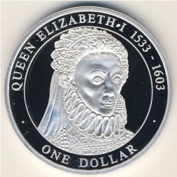 Острова Кука 1 доллар 2005 год