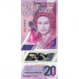 Восточные Карибы 20 долларов 2019 год - UNC