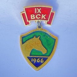 Значок. lX ВСК 1966 год