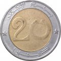 Алжир 20 динаров 2007 год - Берберийский лев