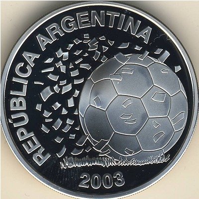 Аргентина 5 песо 2003 год