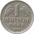 ФРГ 1 марка 1964 год (D)