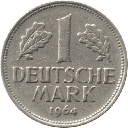 ФРГ 1 марка 1964 год (D)