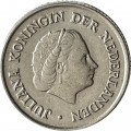 Нидерланды 25 центов 1950 год - Королева Юлиана