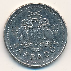 Барбадос 25 центов 2000 год - Мельница