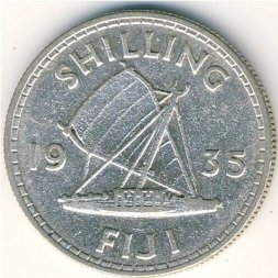 Фиджи 1 шиллинг 1935 год