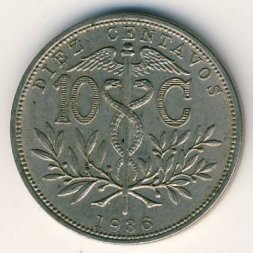 Боливия 10 сентаво 1936 год