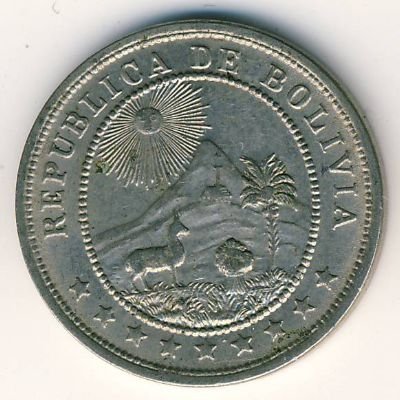 Боливия 10 сентаво 1936 год