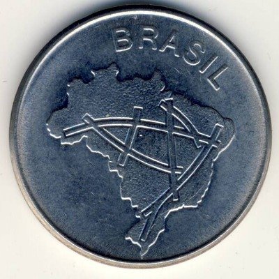 Бразилия 10 крузейро 1980 год