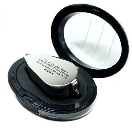 Лупа увеличительная ALL-METAL MAGNIFIER 40x
