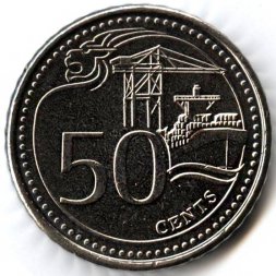Сингапур 50 центов 2014 год