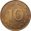 ФРГ 10 пфеннигов 1996 год (J)