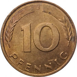 ФРГ 10 пфеннигов 1996 год (J)
