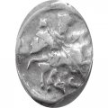 Копейка 1542-1547 год Иван IV Васильевич. Новгородский денежный двор (ФС) VF