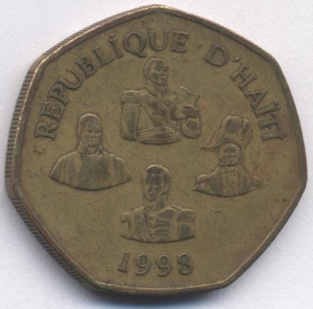 Гаити 5 гурдов 1998 год