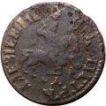 1 копейка 1705 год NД Пётр I (1699 - 1725) - F+