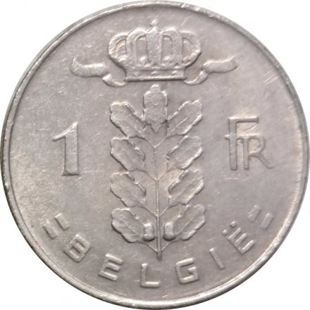 Бельгия 1 франк 1975 год BELGIE