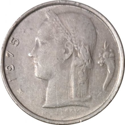 Бельгия 1 франк 1975 год BELGIE