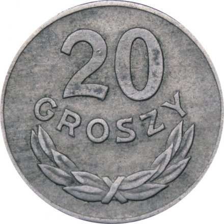 Польша 20 грошей 1949 год (Никель)