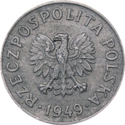 Польша 20 грошей 1949 год (Никель)