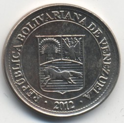 Монета Венесуэла 50 сентимо 2012 год