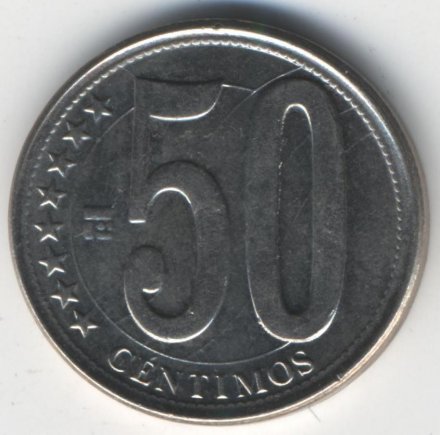 Венесуэла 50 сентимо 2012 год
