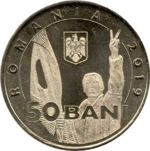Румыния 50 бани 2019 год - 30 лет Румынской революции декабря 1989 года