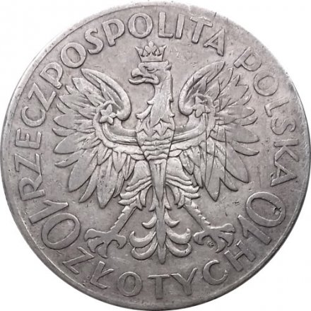 Польша 10 злотых 1933 год - 70 лет польскому восстанию 1863 года. Ромуальд Траугутт
