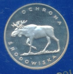 Польша 100 злотых 1978 год - Охрана окружающей среды. Лось