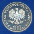 Польша 100 злотых 1978 год - Охрана окружающей среды. Лось