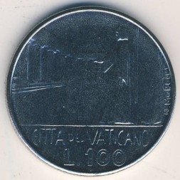 Монета Ватикан 100 лир 1978 год - Папа Павел VI