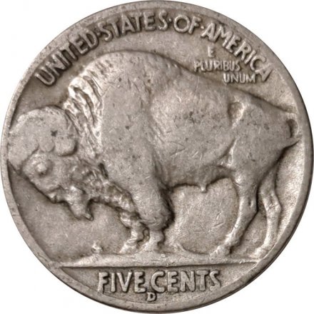 США 5 центов 1936 год - Buffalo Nickel (D)