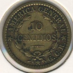 Коста-Рика 10 сентимо 1922 год