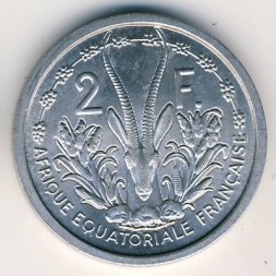Французская Экваториальная Африка 2 франка 1948 год