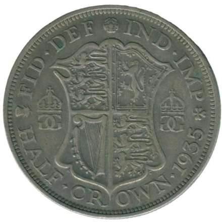 Великобритания 1/2 кроны 1935 год