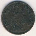 Пруссия 2 пфеннинга 1860 год